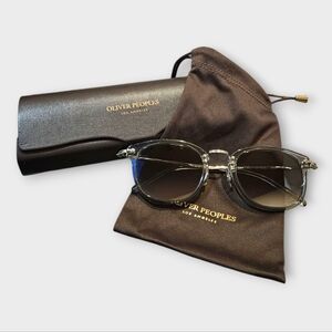 Oliver Peoples Transparent Frame Sunglasses with Case